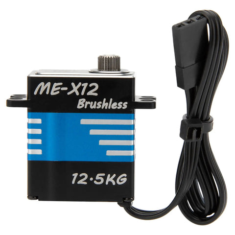 Beefy 12.5 Kg High Torque RC Micro Servo For SCX24 TRX4M And 1:10 And 1:8 Crawlers, Brushless Motor, Metal Gears, Back Wiring, 6V To 8.4V Range