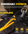Heavy Duty Synthetic Soft Shackle Rope Half Inch By Twenty Three Inch With 49,000 Pounds Breaking Strength for winch recovery