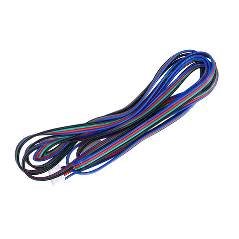 Boss Grade Motor Extension Cord Male To Female XH254 4P Connector Two Meter Extruder Cable for RC Drone setup with multiple colored wires.