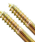Dang Solid M8 Hanger Bolts 2 Inch Screw Set 20 Piece Heavy Duty Dowel Fasteners close-up view of heavy-duty bolts with zinc coating.