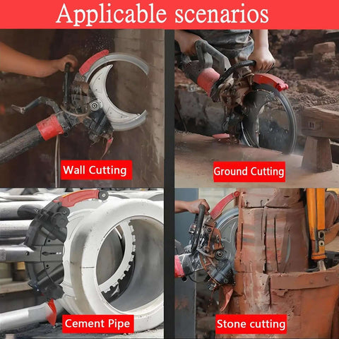Heavy Duty Brushless Concrete Saw With 8900w Motor And 16 Inch Diamond Blade Fast Deep Cut Masonry Tool Job Site Ready in wall, ground, and pipe cutting scenarios.