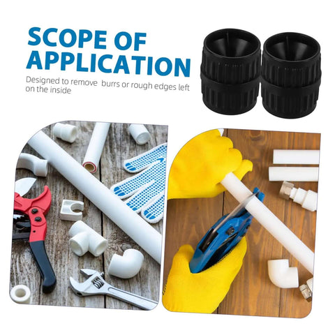 Two Piece Pro Grade Reamer Deburring Tool Set For Water And Copper Pipes Inner And Outer Beveling Reamers with pipe fittings