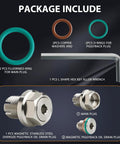 Package contents for Badass M14.1x1.5 Magnetic Piggyback Oil Drain Plug With 304 Stainless Steel And Self Tapping Thread Repair Kit.