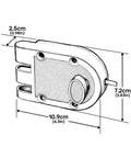 Heavy Duty Single Cylinder Deadbolt Lock With Keyed Entry For Exterior Doors Built Tough Anti Pry And Anti Kick Security Door Lock 