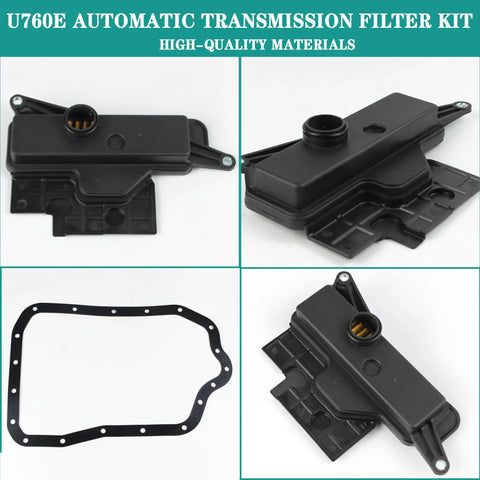 Automatic Transmission Filter Kit For U760E Fits Toyota Camry Highlander RAV4 Sienna Venza Scion TC From 2009 Through 2019 Replaces 35330-73010 with gasket