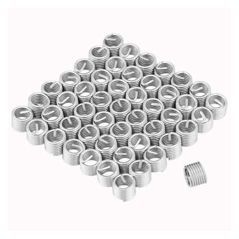 Heavy Duty Stainless Steel Self Tapping Threaded Inserts Kit 250 Pieces M8 Threaded Inserts Screw Bushings Coiled Wire Sleeve Set DIY Friendly For Aluminum Die Casting Automotive Appliances And Industrial Repairs, M8 inserts