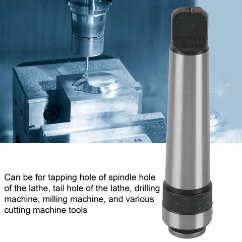 Morse Taper Shank Tapping Chuck MT3 Pro Grade Lathe Tool For Drilling And Milling, Tapping Collet M16 Shank, 40Cr Steel