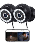 4MP 2K Outdoor Indoor Security Camera With IP65 Weatherproof Housing, Starlight Sensor Color Night Vision, smartphone view
