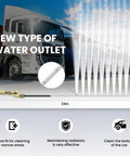 High Pressure Radiator Cleaning Wand 30 Inch Heavy Duty Stainless Steel Dual Water And Air Cleaner With 5000 PSI Capacity