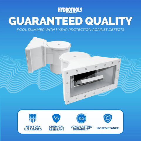 Wide Mouth Above Ground Pool Skimmer Kit with Durable ABS Construction, Snap In Weir