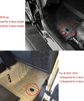 Floor Pan Drain Plug Kit For Jeep Wrangler JK JL 2014 To 2025 And Gladiator JT 2020 To 2025 4 Piece Set installed view