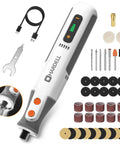 Compact 8V Rotary Tool Kit With 42 Accessories For Fine Detail Work Low Noise And High Performance image with additional tools.