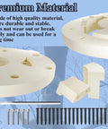 12 Foot White Giant Skeleton Head Bracket Kit Replacement Part With Neck Male And Female Sides 20 Black Screws