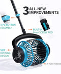 Portable Tennis Ball Hopper Roller No Bend Ball Collector with Quick Roll Telescopic Handle showing improvements