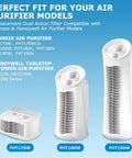 3 air purifiers for 4 Pack FRF102B Replacement Filters For Febreze Air Purifiers FHT170 FHT180 FHT190 and Honeywell HHT270 HHT290