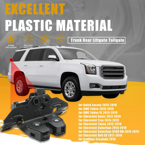 Premium Rear Liftgate Latch Actuator Motor For Chevrolet Trax Tahoe Suburban Gmc Yukon Buick Encore 2015-2019 on a vehicle.