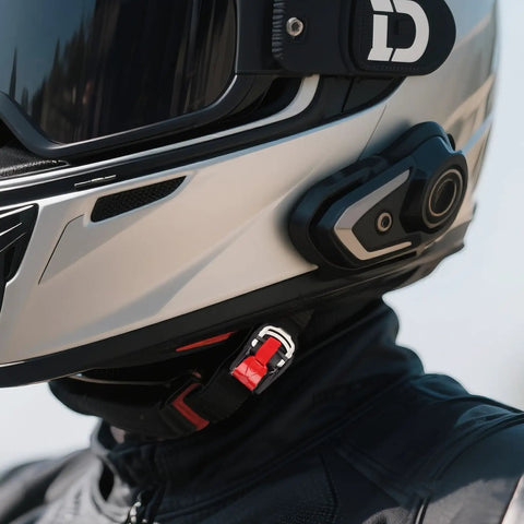 Universal Motorcycle Helmet Quick Release Buckle Kit For Chin Strap Replacement Durable Fastener installed on helmet
