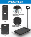 Heavy Duty Furniture Dolly With Removable Pull Handle Move It Easy Back Saver Connectable Moving Dolly Cart dimensions