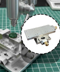 Hella Precise Cross Slide Table Fine Adjustment Hand Crank Screw Mechanism XY Axis Micro Positioning Tool Compact Aluminum top view