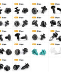 18 Size Push Bumper Fastener Rivet Clips Kit For Cars With 18 Most Popular Sizes Universal Auto Push Pin Rivets Set Layout