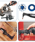 Heavy Duty Right Angle Converter Kit For Rotary Tools With Cool Running Bearings For Tight Spots And Precision Polishing Or Engraving Work Busts Tough Jobs Daily in use on various projects.