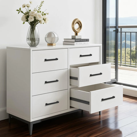 White dresser with 10 Pack 5 Inch Hole Center Matte Black Modern Cabinet Pulls For Kitchen Cabinets Dresser Cupboard And Wardrobe