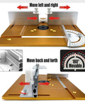 Rock Solid Aluminum Router Table Insert Plate 9.4 By 7.9 Inches With Clear Safety Cover for precise cuts and adjustments.