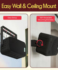 Dual Waterproof Outdoor Speaker System With 6.5 Inch Weatherproof Wall Or Ceiling Mount Speakers Heavy Duty Universal Mount