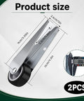 Two Pack Heavy Duty Gate Wheels That Slide Smooth As Butter Using A Door Bottom Pulley Mechanism With Robust Directional Casters For Hassle Free Wooden Gate Adjustments Trusted Diy Fix showing dimensions and design.