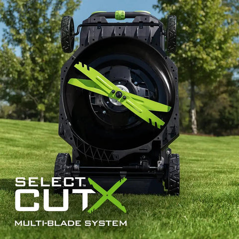 Cordless Self Propelled Electric Lawn Mower With Select Cut Blades And Touch Drive, 56V 7.5Ah ARC Lithium Battery