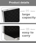 Workhorse Aluminum Toolbox Organizer With Heavy Duty Lock And Molded Foam Inserts Portable Stash Case interior with large capacity foam.