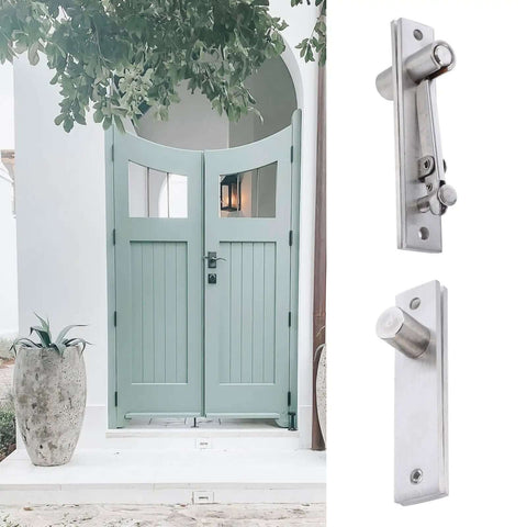 Heavy Duty Hidden Pivot Door Hinge Adjustable Rotation Hinge For Wood Doors Built To Last Concealed Hardware Brushed Finish