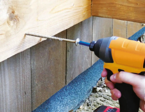 50 Pack 5/16 Inch X 4 Inch T40 Star Drive Structural Screws For Decking Framing Heavy Duty installation in timber with a drill