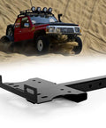 Universal 2 Inch Receiver Winch Mount Plate Beefed Up Heavy Duty Cradle Bracket For ATV UTV SUV Truck Pickup, shown in desert setting