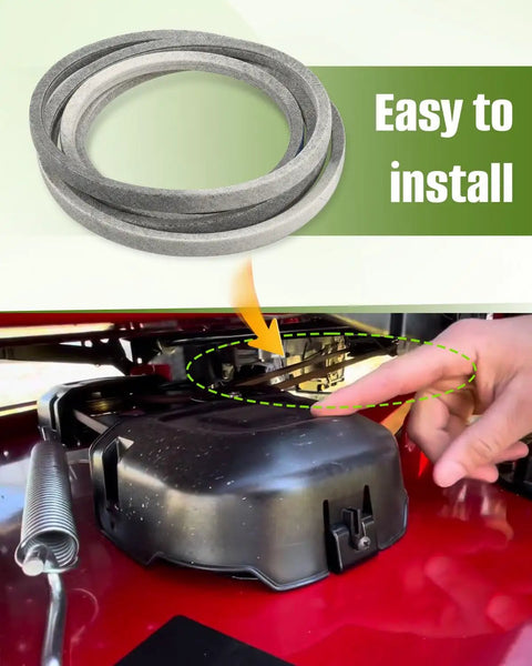 Easy installation of V Belt Replacement For Timecutter 34In Riding Mowers 75730TA 75734 77301 with heavy duty flex