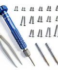 All In One Eyeglass Repair Kit With S2 Steel Screwdriver And Fifteen Screw Sizes For Quick At Home Repairs Of Glasses Frames