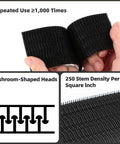 Heavy Duty Reclosable Fastener Tape In Black That Locks It Down Tough Zero Sweat Application Peels Clean For Toolboxes showcasing texture and durability.