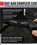 RB4340 Square Shape Non Polarized Sunglasses For Men And Women With G Fifteen Green Lens Includes Official Eyewear Kit