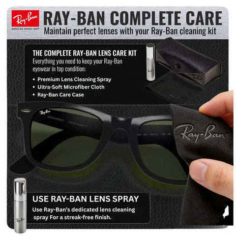 RB4340 Square Shape Non Polarized Sunglasses For Men And Women With G Fifteen Green Lens Includes Official Eyewear Kit