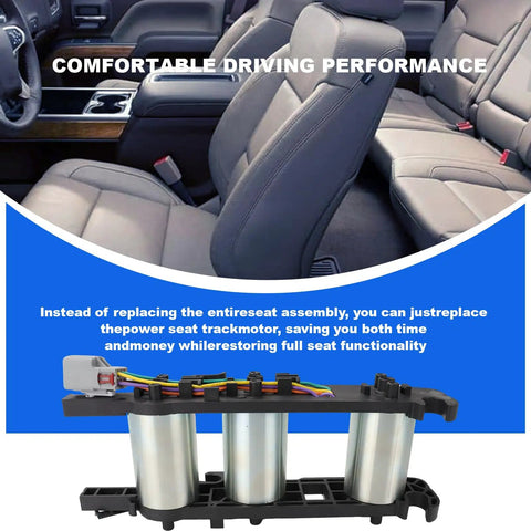 Heavy Duty 6 And 8 Way Power Seat Motor Replacement For Chevy Silverado 1500 And 2500 Hd Gmc Sierra Tahoe And Suburban, installed in vehicle seat.