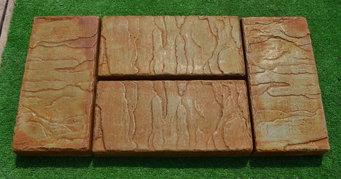 12 Piece Design Concrete Molds For Paving Bricks Slabs And Patio Pathways Do It Yourself Garden Walkways Stone Look