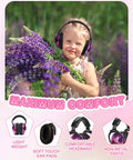 Child wearing Kids Ear Protection 2 Pack Adjustable Noise Reduction Earmuffs For Children With Sensory Issues, Safe Hearing Protection.