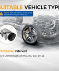 Robust Ac Compressor With Clutch Oem Replacement For Nissan Altima 2.5 L Engine shown for 2013-2018 model fitment.