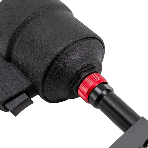 Close-up of 8mm Pneumatic Hole Puncher for Metal Sheets Heavy Duty Air Hole Punch Tool with 360 Degree Rotating Design Beast Pro Grade