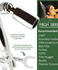 Solid Metal Handheld Shower Head Kit with 72 Inch Hose and Silicone Inner Tube Brass Holder Oil Rubbed Bronze Finish 2 GPM
