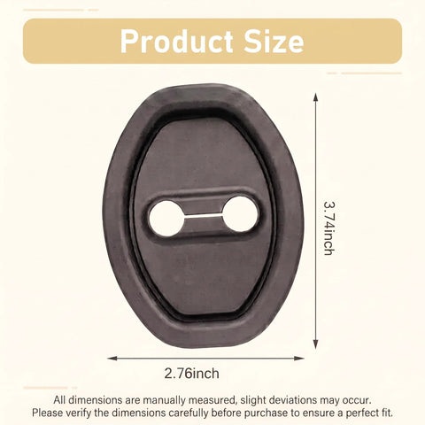 Slick Silicone Door Lock Protectors Universal Auto Latch Guards with measurements 2.76x3.74 inches for vehicle use.