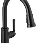 Westchester Single-Handle Kitchen Sink Faucet With Pull-Down Sprayer Oil-Rubbed Bronze Finish P7923LF-OB Easy Install For Single-Hole Or 3-Hole Setups