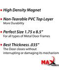 Infographic of 10 Pack Lockdown Magnetic Strips For Door Frames Heavy Duty Security Magnets For School And Office With Beast Adhesion