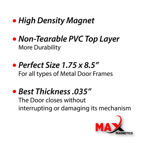 Infographic of 10 Pack Lockdown Magnetic Strips For Door Frames Heavy Duty Security Magnets For School And Office With Beast Adhesion