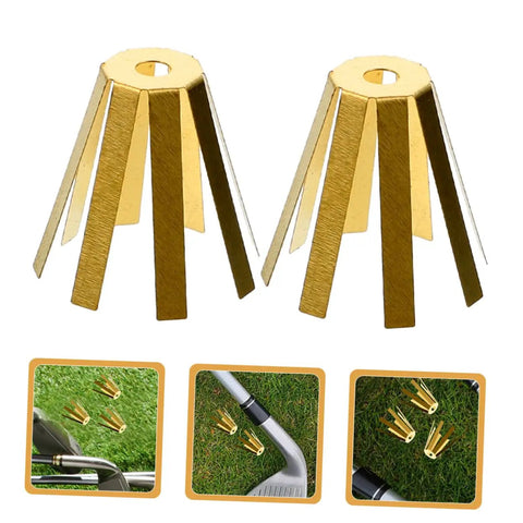 Straight Up Solid Universal Brass Golf Shaft Shim Set Five Piece Kit For Adjustable Club Fitting Precision Alignment Tool Knockout Gap Control Upgrade For Daily Pros, showing two brass shims.